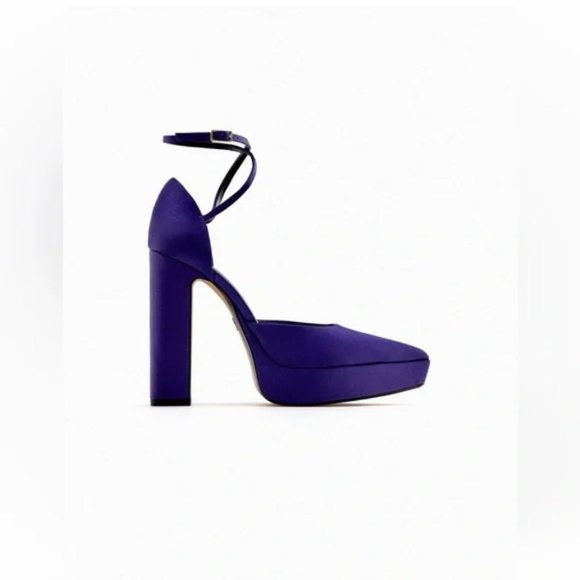ZARA HEELED PLATFORM SHOES - Picture 4 of 6
